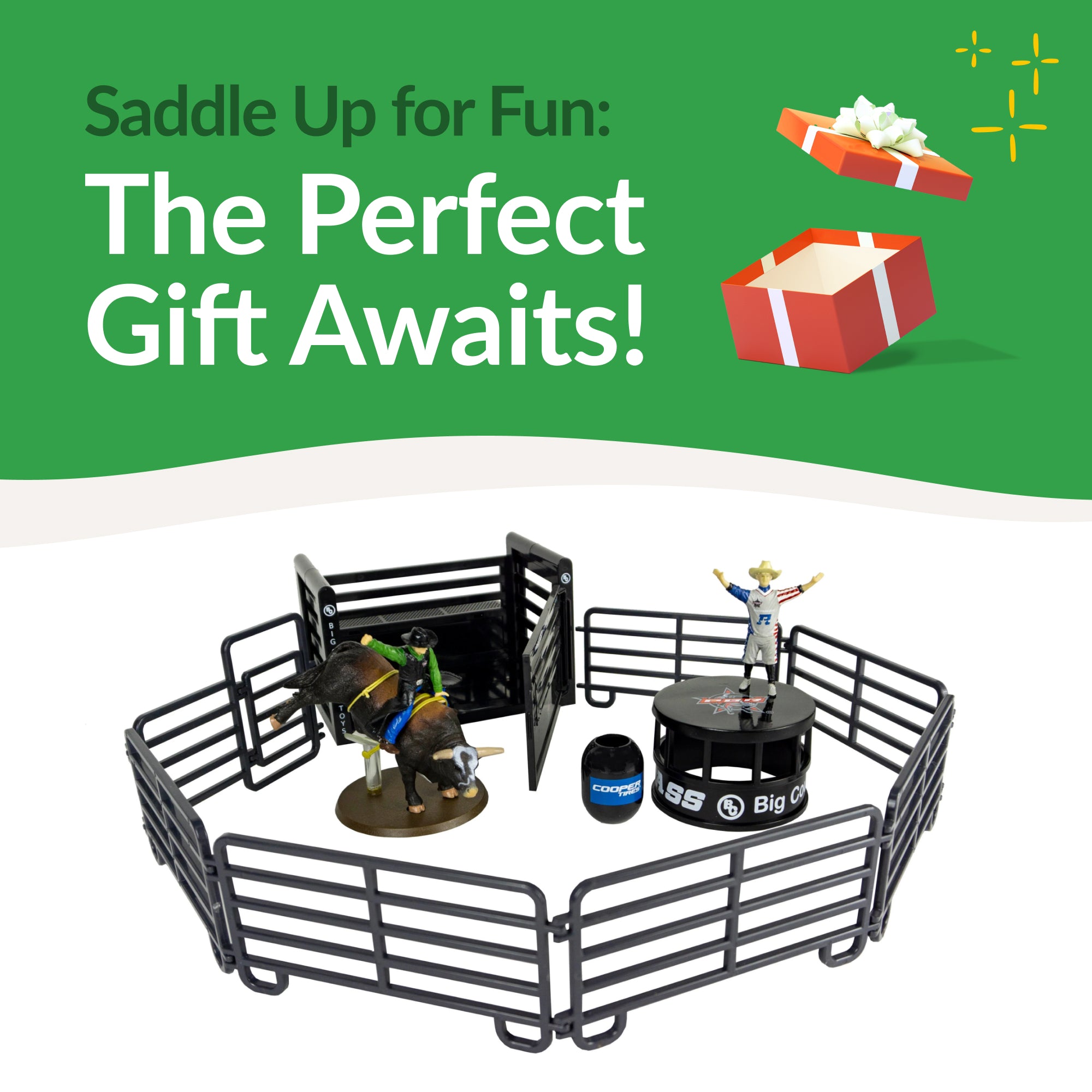 Big Country Toys 13-Piece PBR® Bull Riding Set