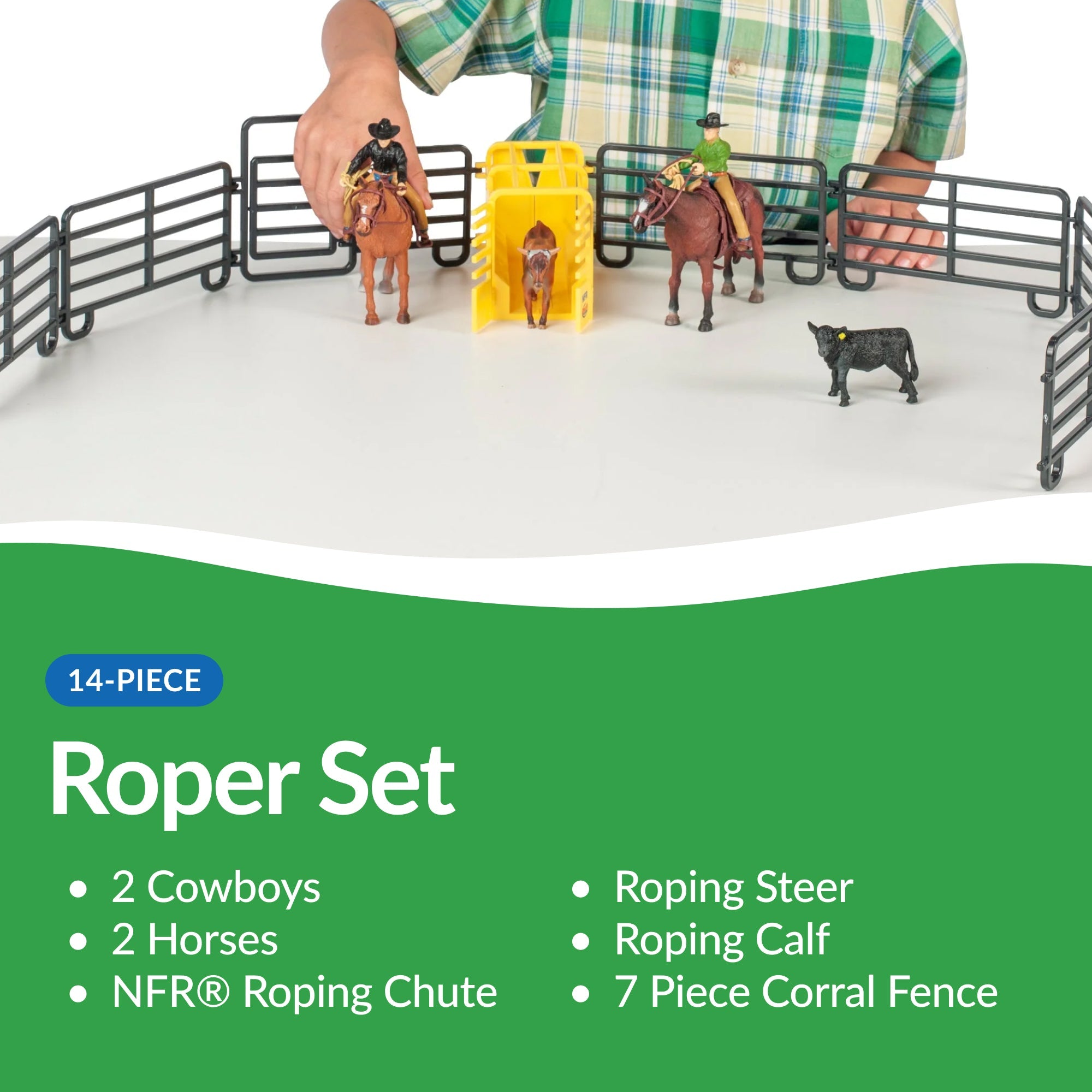 Big Country Toys PRCA 14-Piece Roper Set