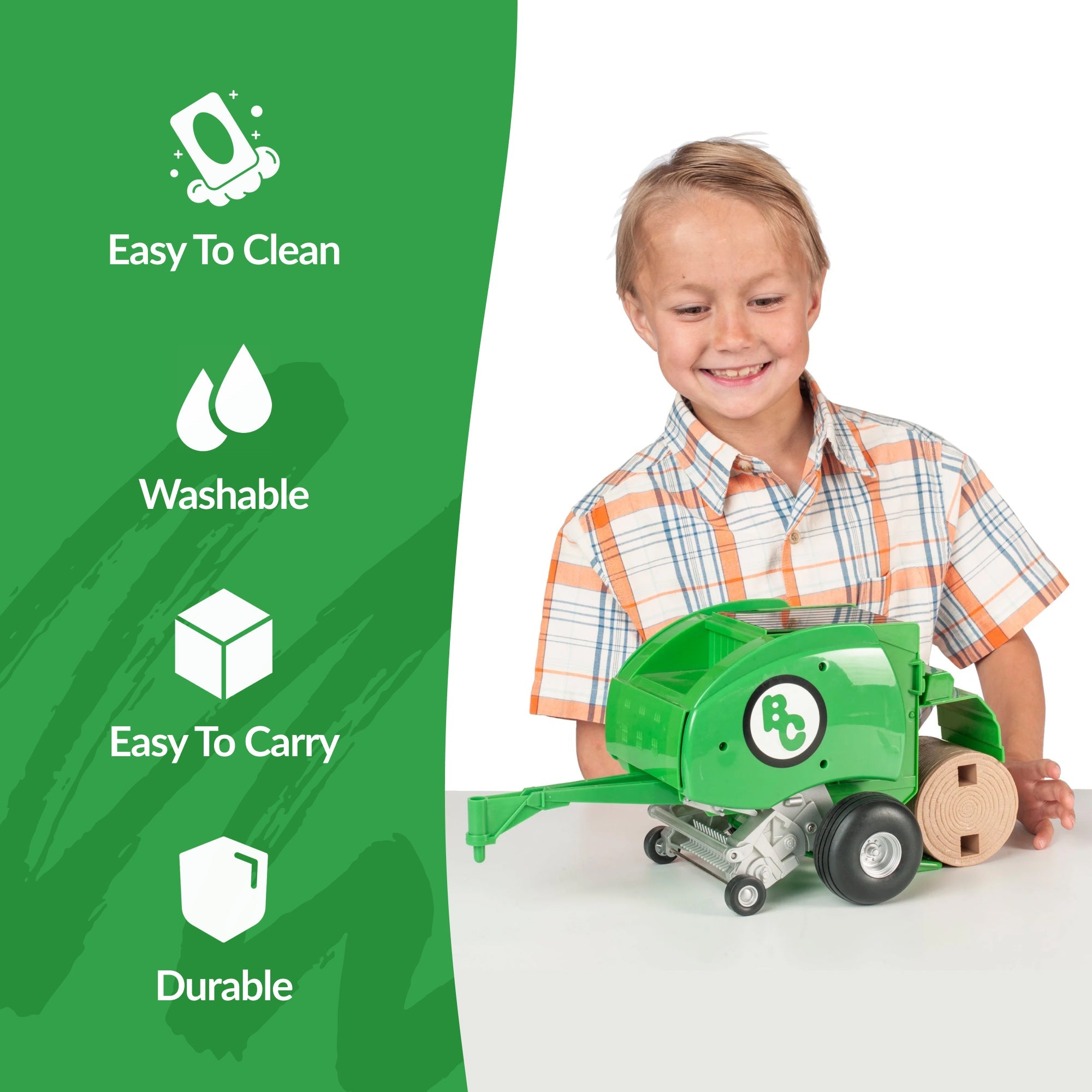 Big Country Toys Round Baler - Green