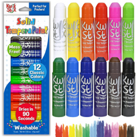 The Pencil Grip Kwik Stix Paint Sticks, Set of 12 Classic Colors