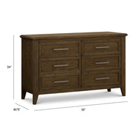 Monogram by Namesake Barrow 6-Drawer Double Dresser
