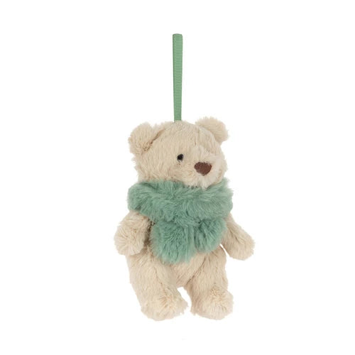 Jellycat Bartholomew Bear Jr. Winter Warmer Decoration