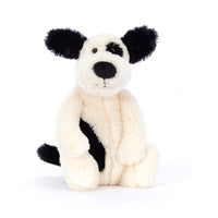Jellycat Bashful Black & Cream Puppy Little (Small)