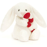 Jellycat Bashful Bunny with Candy Cane