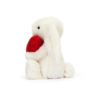 Jellycat Bashful Red Love Heart Bunny Little