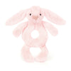 Jellycat Bashful Pink Bunny Ring Rattle