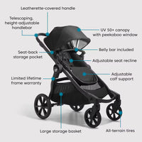 Baby Jogger City Select 2 Single-to-Double Stroller | Eco Collection