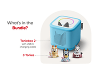 Tonies Bluey Toniebox 2 Sky Blue Starter Set