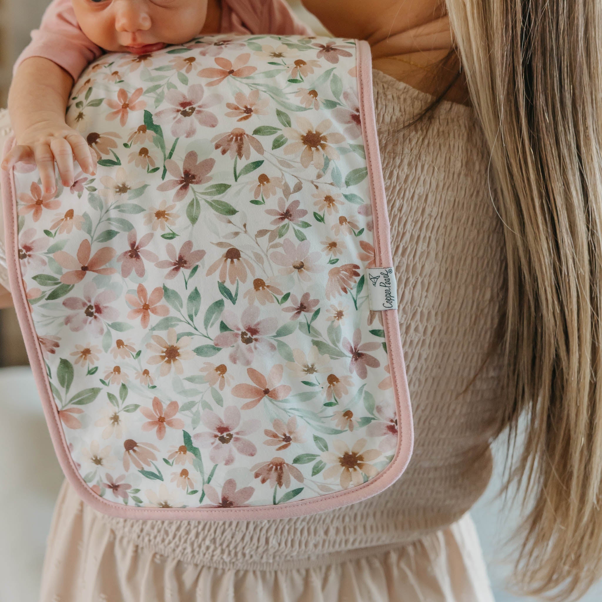 Copper Pearl Premium Burp Cloths | Natalie