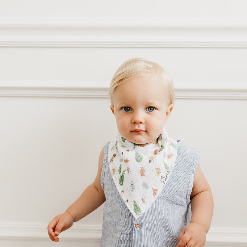 Copper Pearl Baby Bandana Bibs | Peanut