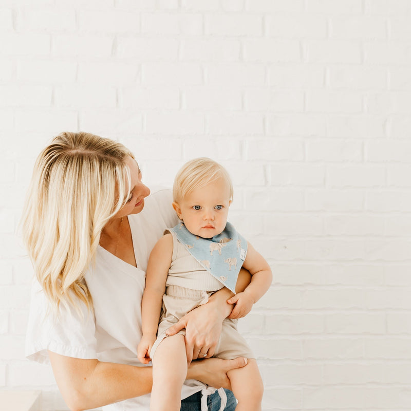 Copper Pearl Baby Bandana Bibs | Peanut