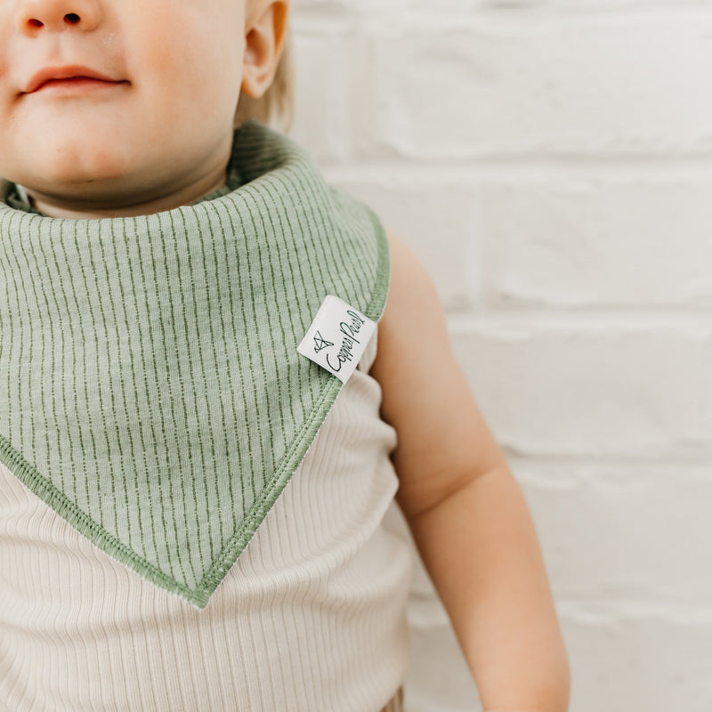 Copper Pearl Baby Bandana Bibs | Peanut