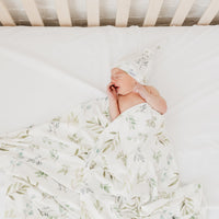 Copper Pearl Knit Swaddle Blanket | Haven