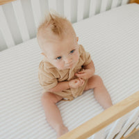 Copper Pearl Premium Knit Fitted Crib Sheet | Coastal