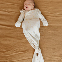 Copper Pearl Newborn Knotted Gown | Santa Fe