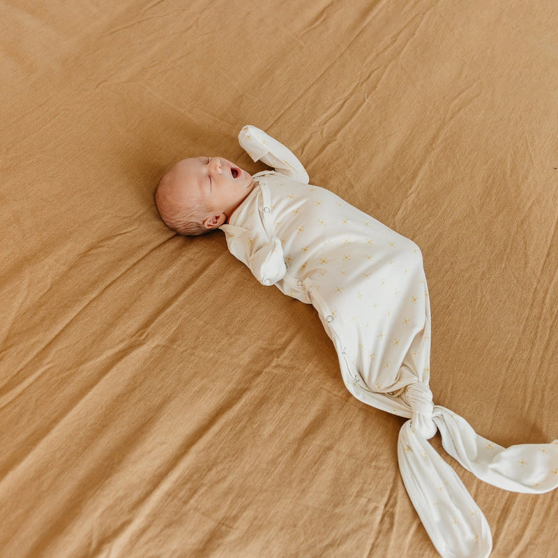 Copper Pearl Newborn Knotted Gown | Santa Fe