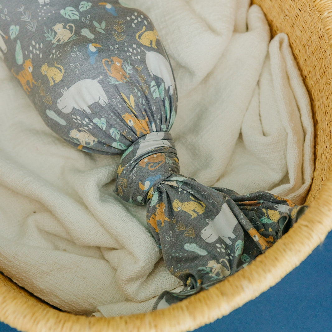 Copper Pearl Knit Swaddle Blanket | Bengal