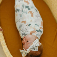 Copper Pearl Knit Swaddle Blanket | Rufus