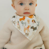 Copper Pearl Baby Bandana Bibs | Rufus