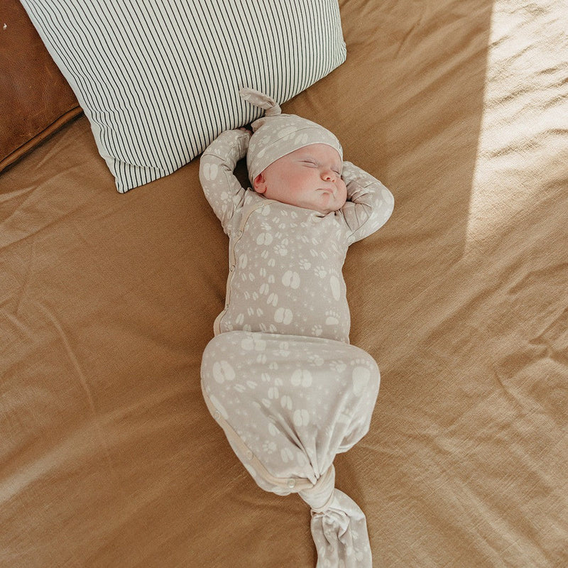 Copper Pearl Newborn Knotted Gown | Tracker