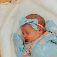 Copper Pearl Newborn Knotted Gown | Clementine