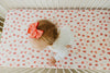 Copper Pearl Premium Knit Fitted Crib Sheet | Strawberry