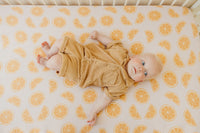 Copper Pearl Premium Knit Fitted Crib Sheet | Cutie