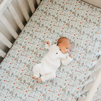 Copper Pearl Premium Knit Fitted Crib Sheet | Trout