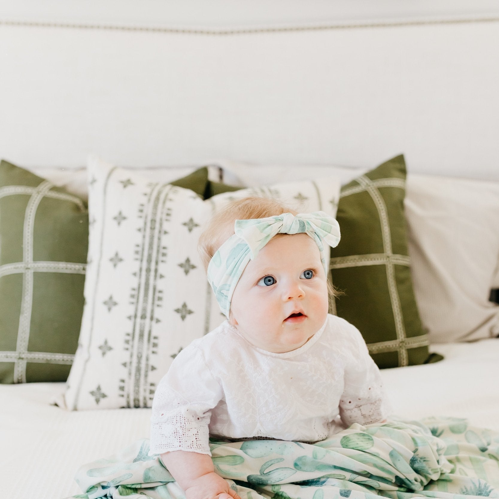 Copper Pearl Knit Swaddle Blanket | Desert