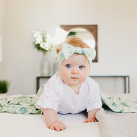 Copper Pearl Knit Swaddle Blanket | Desert