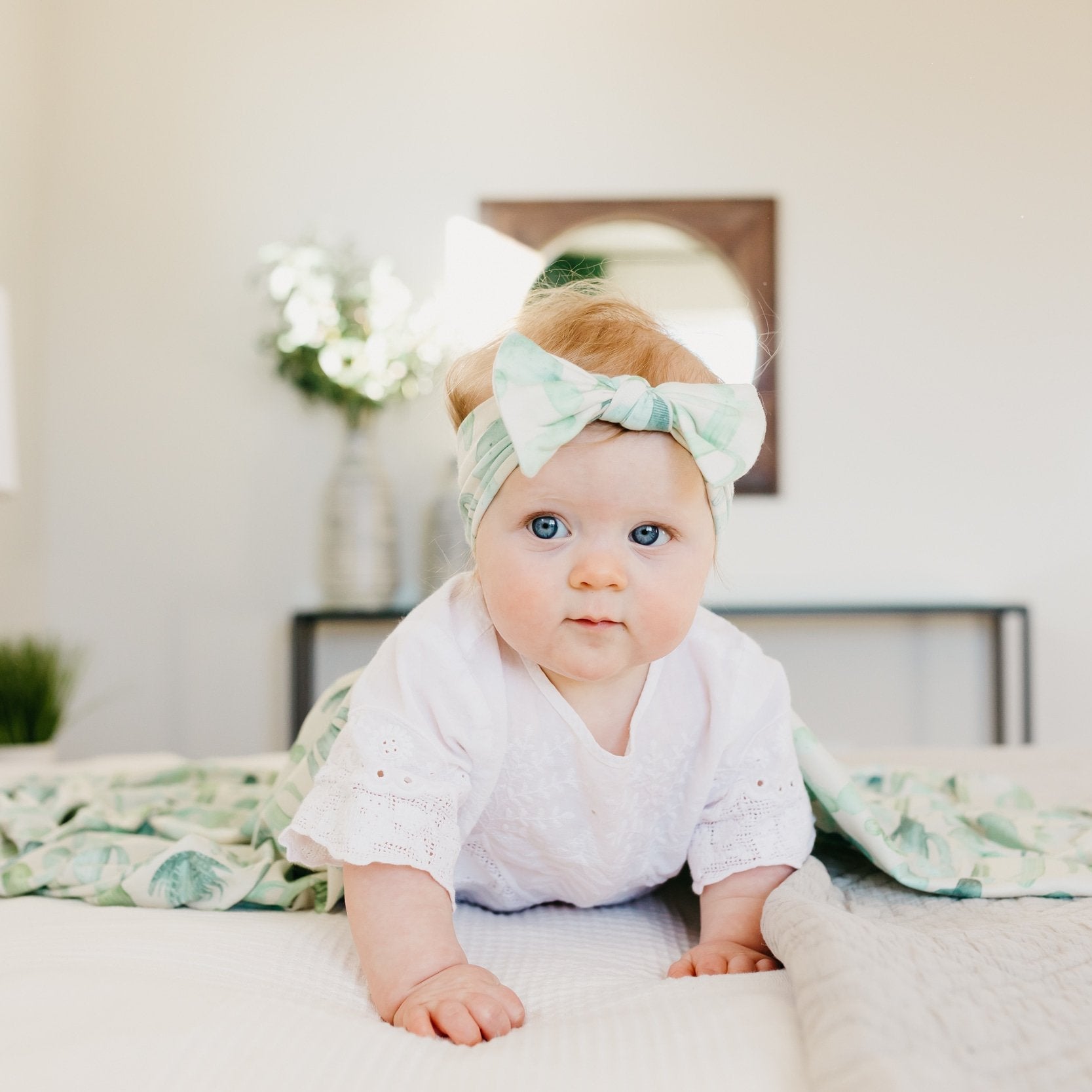 Copper Pearl Knit Swaddle Blanket | Desert