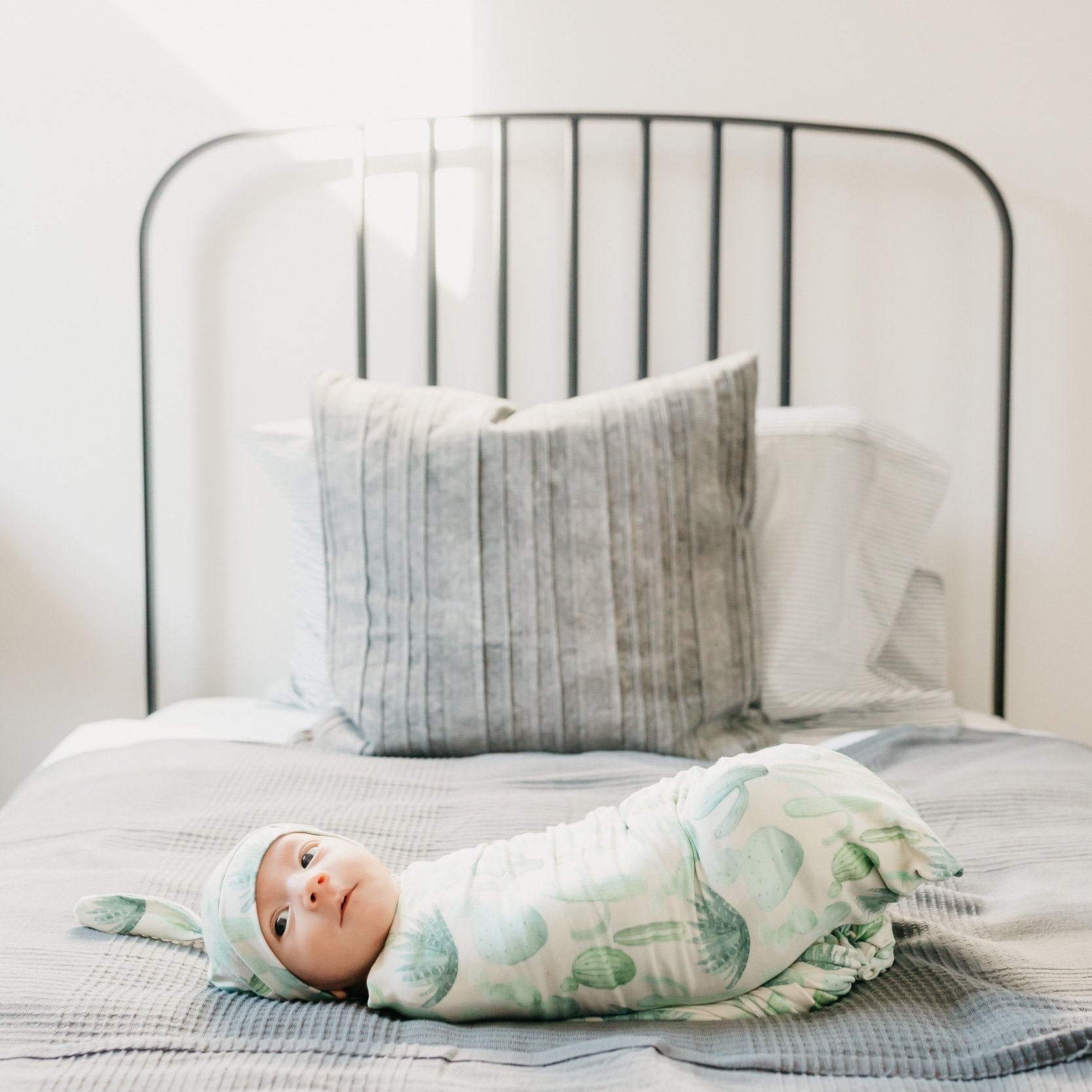 Copper Pearl Knit Swaddle Blanket | Desert