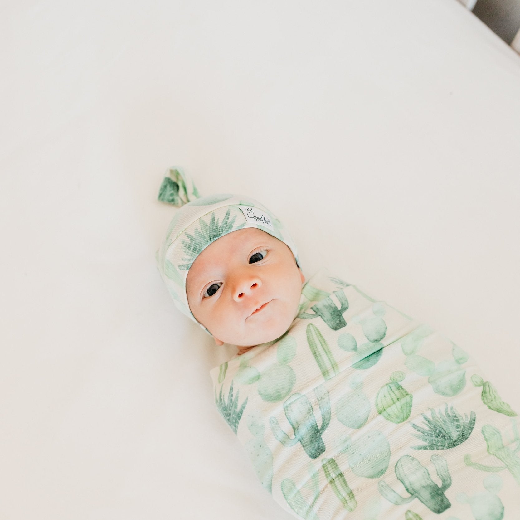 Copper Pearl Knit Swaddle Blanket | Desert