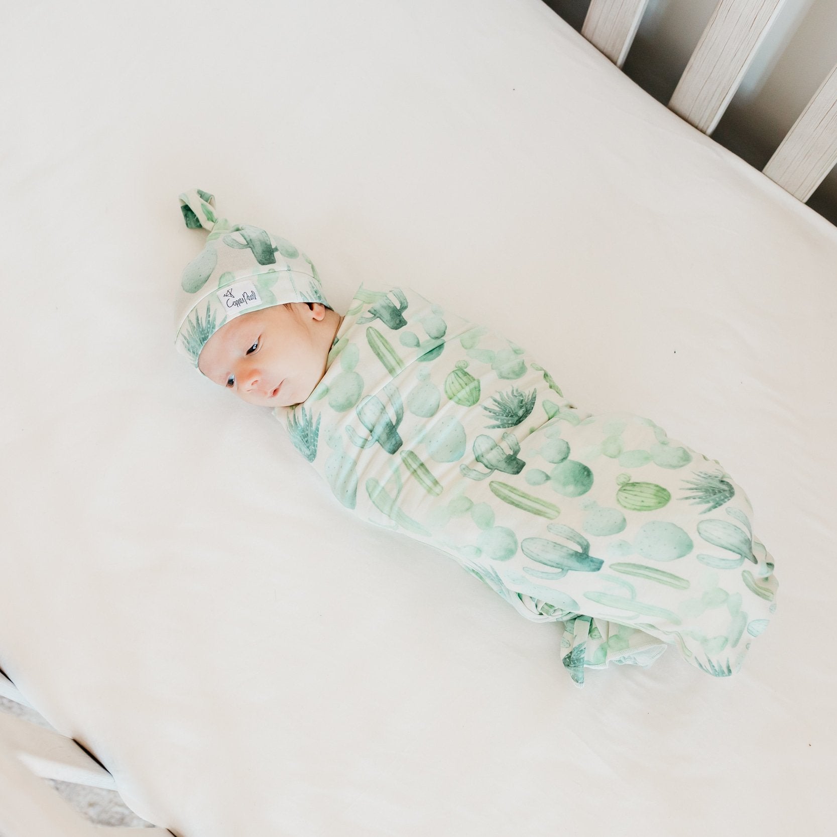 Copper Pearl Knit Swaddle Blanket | Desert