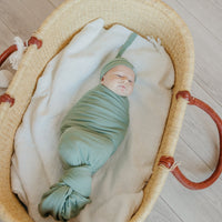 Copper Pearl Rib Knit Swaddle Blanket | Clover