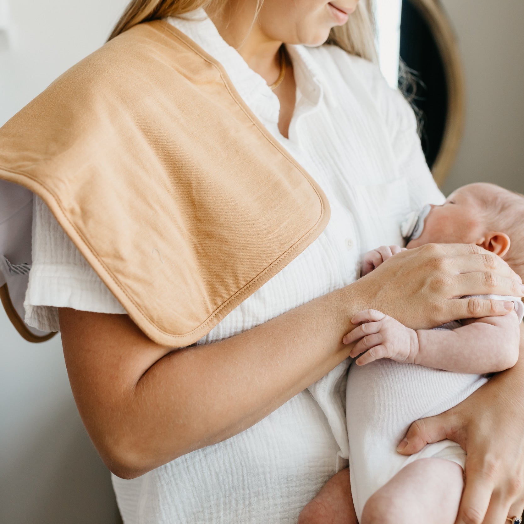 Copper Pearl Premium Burp Cloths | Dune