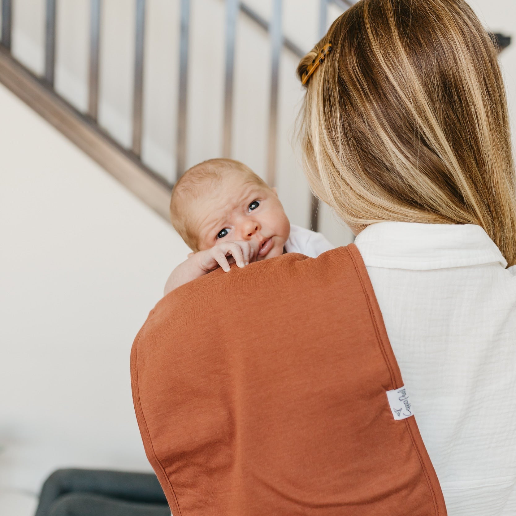 Copper Pearl Premium Burp Cloths | Dune