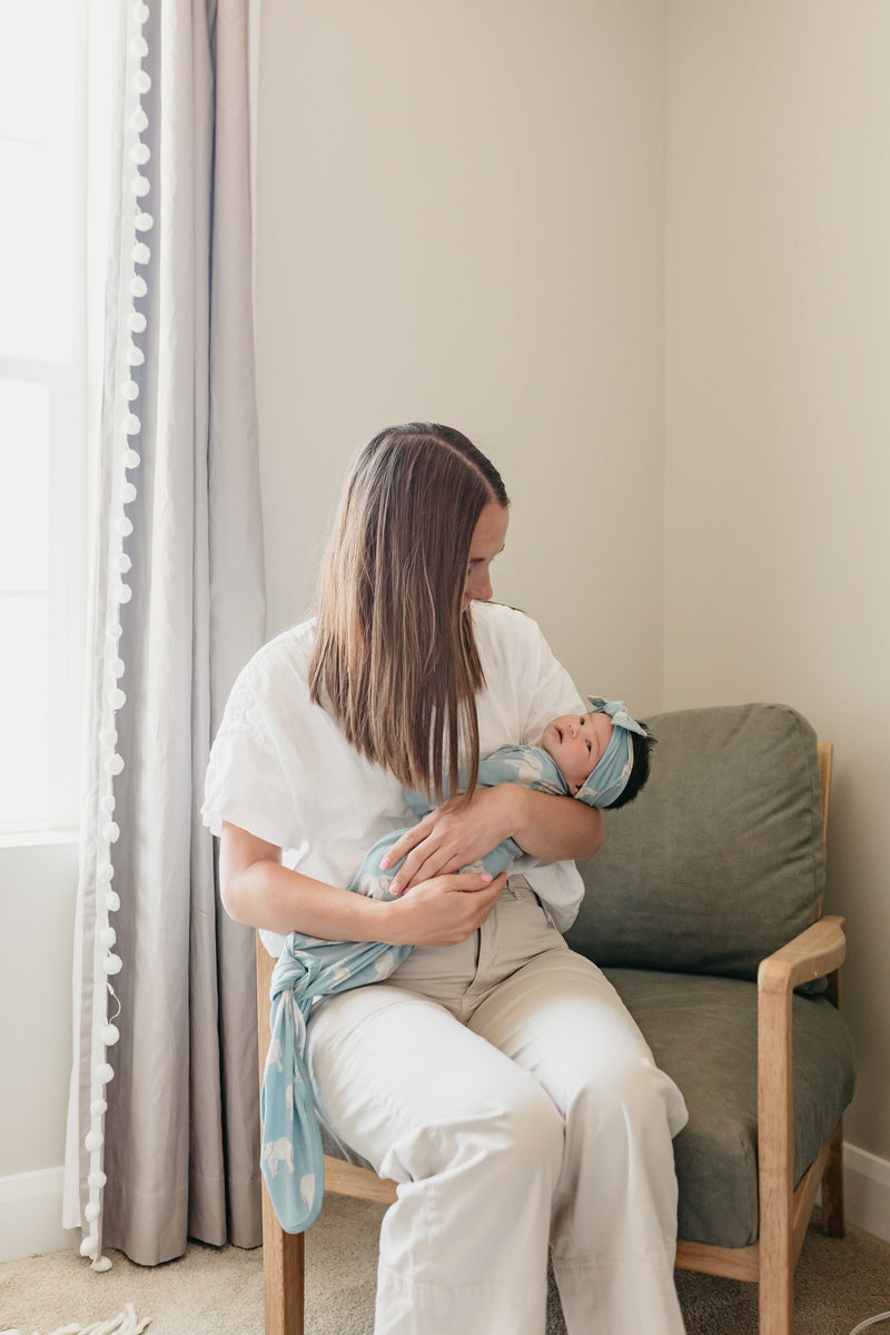 Copper Pearl Newborn Knotted Gown | Peanut