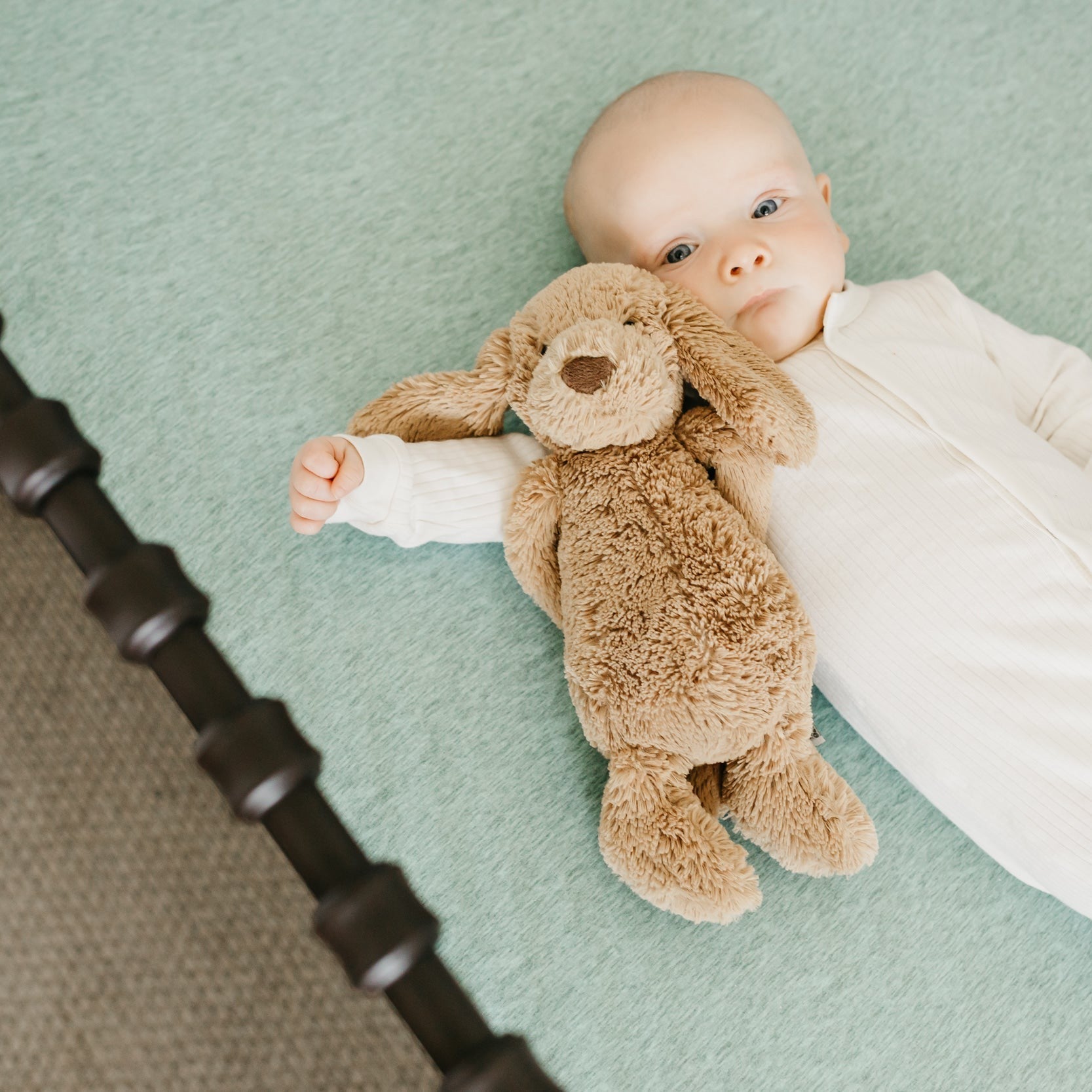 Copper Pearl Premium Knit Fitted Crib Sheet | Emerson