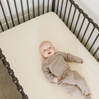 Copper Pearl Premium Knit Fitted Crib Sheet | Yuma