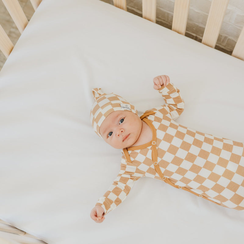 Copper Pearl Newborn Knotted Gown | Rad