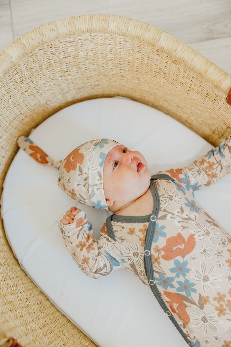 Copper Pearl Top Knot Hat | Eden