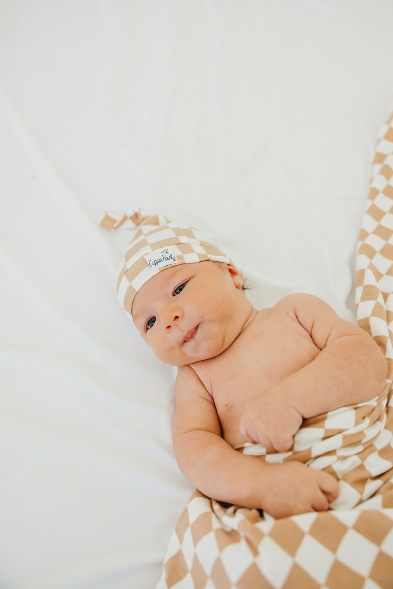 Copper Pearl Top Knot Hat | Rad