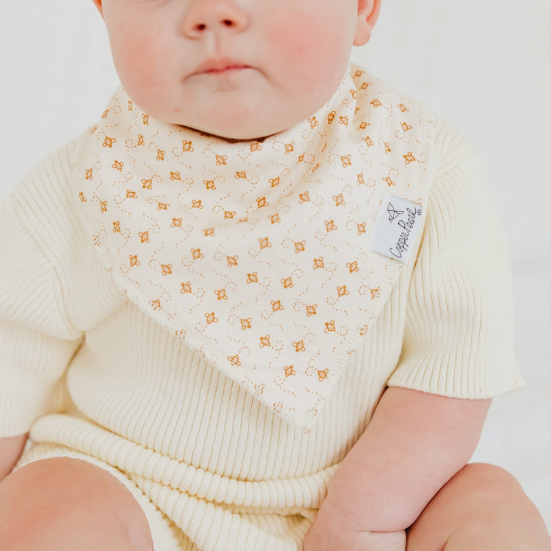 Copper Pearl Baby Bandana Bibs | Eden