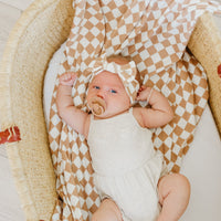 Copper Pearl Knit Swaddle Blanket | Rad