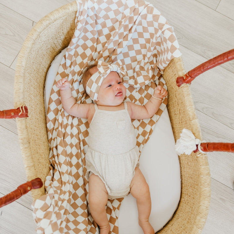 Copper Pearl Knit Swaddle Blanket | Rad