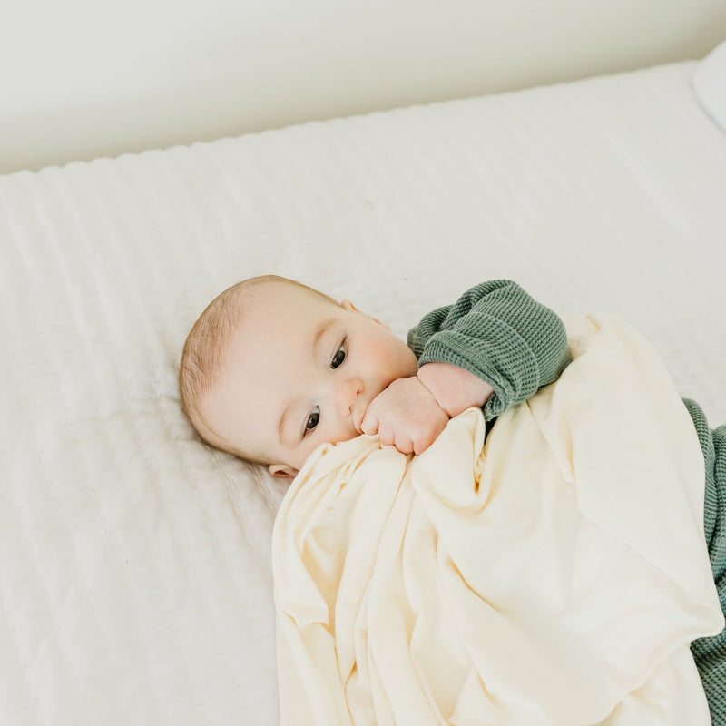 Copper Pearl Knit Swaddle Blanket | Yuma