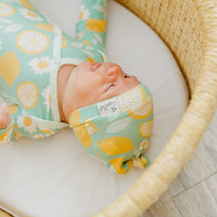 Copper Pearl Top Knot Hat | Lemon