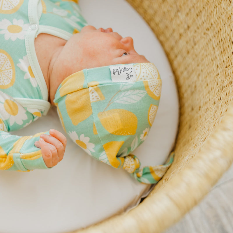 Copper Pearl Top Knot Hat | Lemon