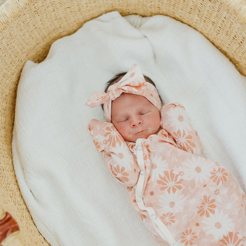 Copper Pearl Newborn Knotted Gown | Penny